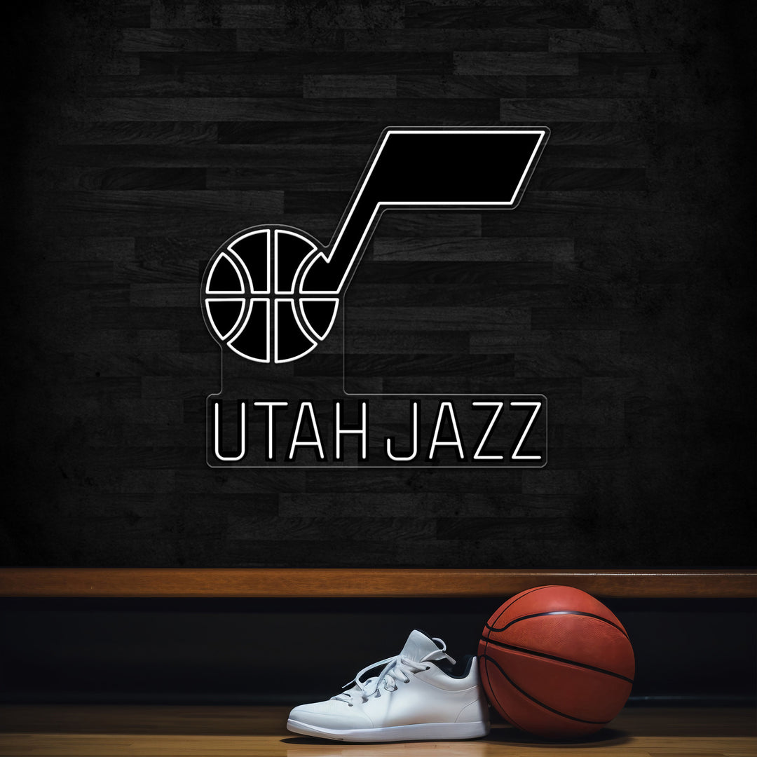 UTAH JAZZ LED Neon Sign – Premium Neon Light for Basketball Fans & Game Rooms