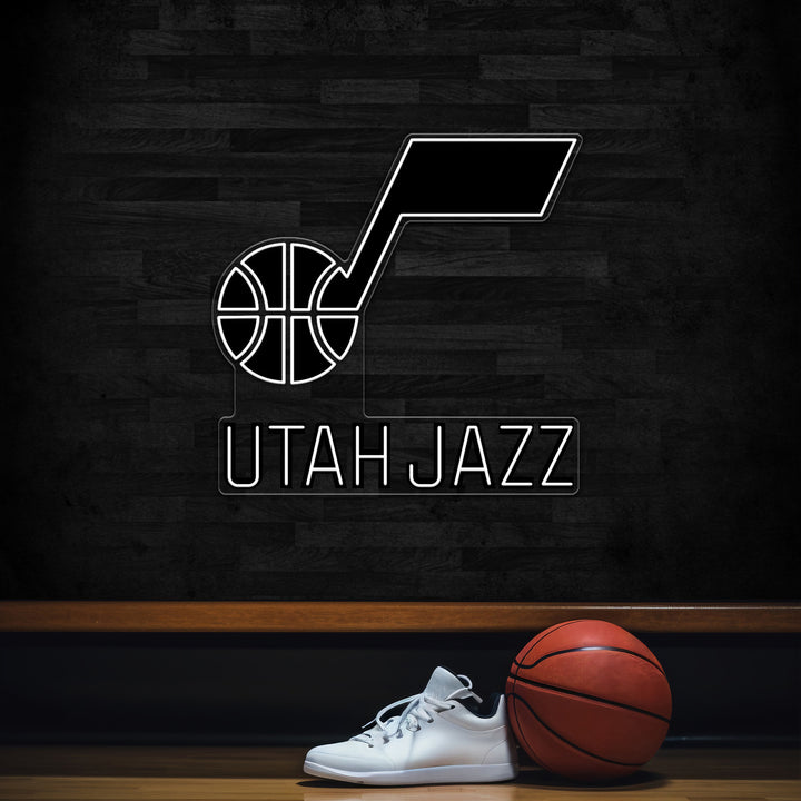 UTAH JAZZ LED Neon Sign – Premium Neon Light for Basketball Fans & Game Rooms