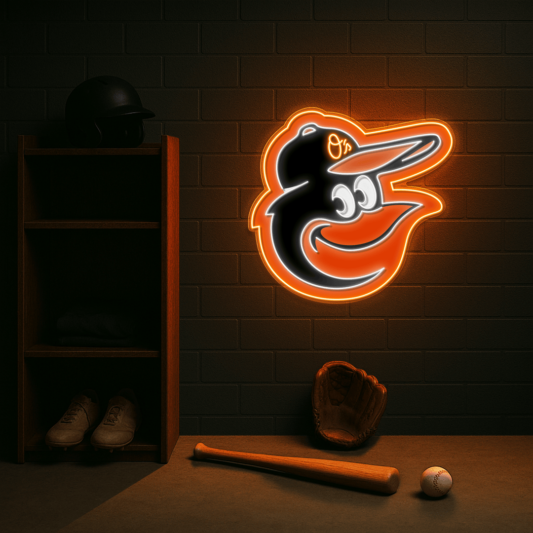 Baltimore Orioles LED Neon Sign – Premium Neon Light for Baseball Fans & Game Rooms