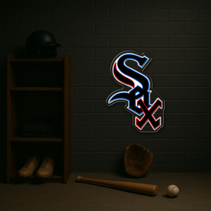 Chicago White Sox LED Neon Sign – Premium Neon Light for Baseball Fans & Game Rooms