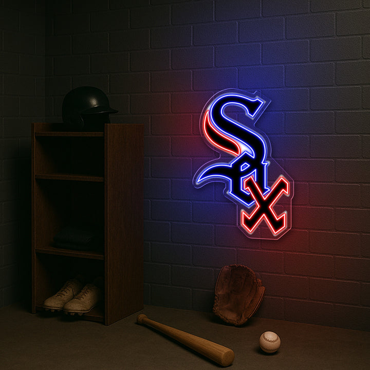 Chicago White Sox LED Neon Sign – Premium Neon Light for Baseball Fans & Game Rooms