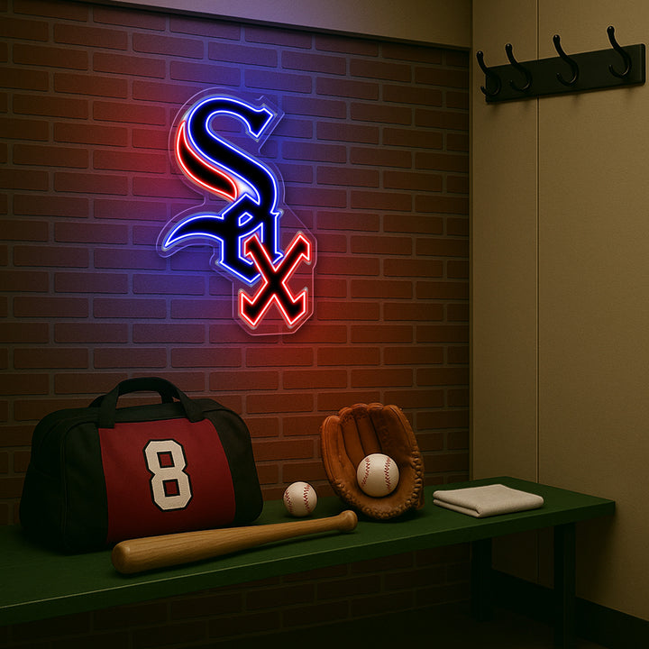 Chicago White Sox LED Neon Sign – Premium Neon Light for Baseball Fans & Game Rooms