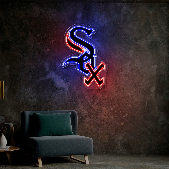 Chicago White Sox LED Neon Sign – Premium Neon Light for Baseball Fans & Game Rooms
