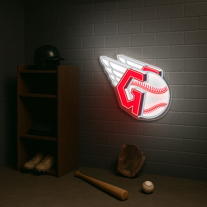 Cleveland Guardians LED Neon Sign – Premium Neon Light for Baseball Fans & Game Rooms