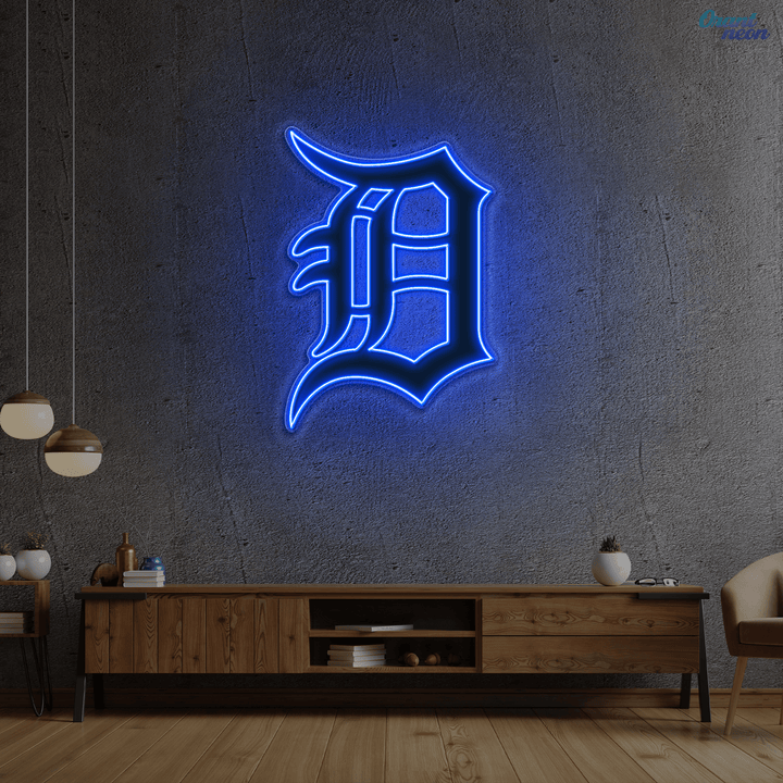 Detroit Tigers LED Neon Sign – Premium Neon Light for Baseball Fans & Game Rooms