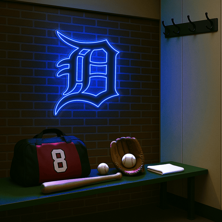 Detroit Tigers LED Neon Sign – Premium Neon Light for Baseball Fans & Game Rooms