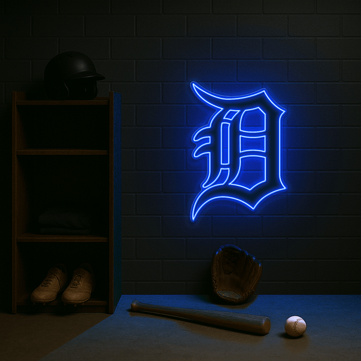 Detroit Tigers LED Neon Sign – Premium Neon Light for Baseball Fans & Game Rooms
