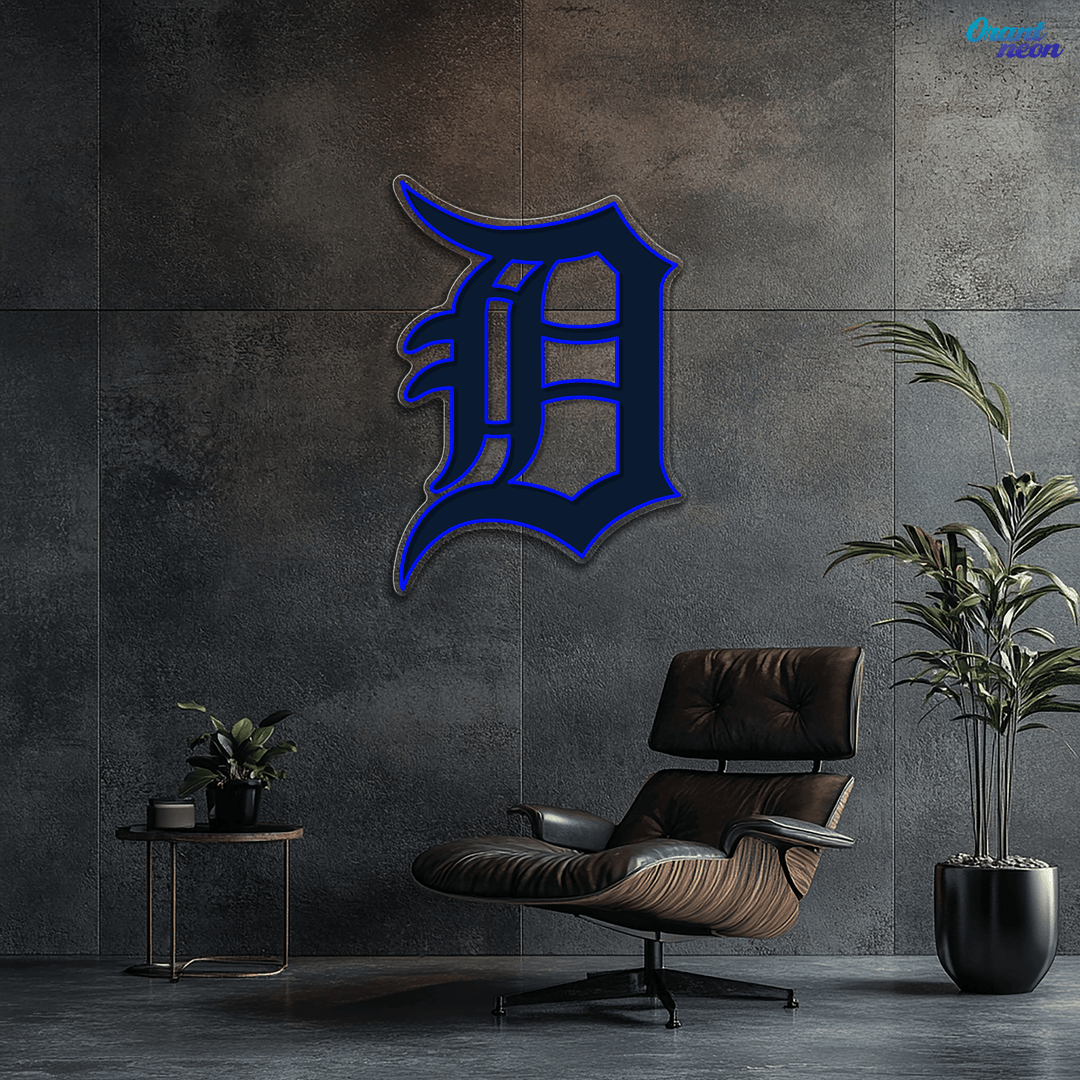 Detroit Tigers LED Neon Sign – Premium Neon Light for Baseball Fans & Game Rooms