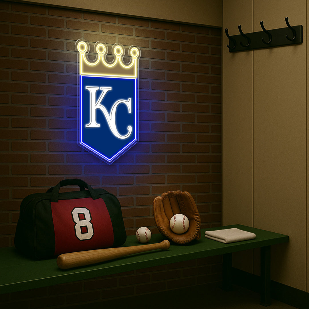 Kansas City Royals LED Neon Sign – Premium Neon Light for Baseball Fans & Game Rooms
