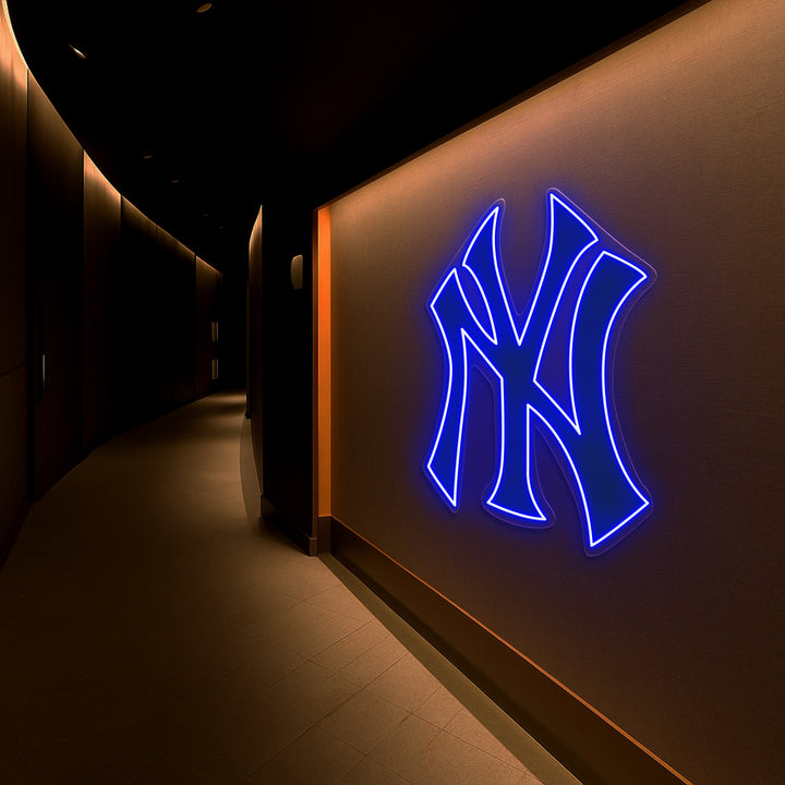 “Empire Glow” – Minimal Yankees Neon Sign for True Bronx Bombers Devotees