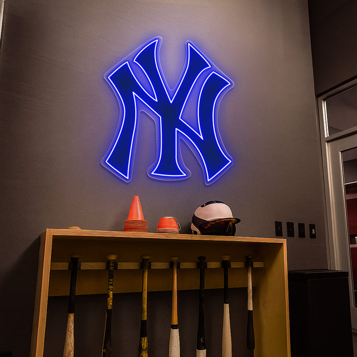 “Empire Glow” – Minimal Yankees Neon Sign for True Bronx Bombers Devotees