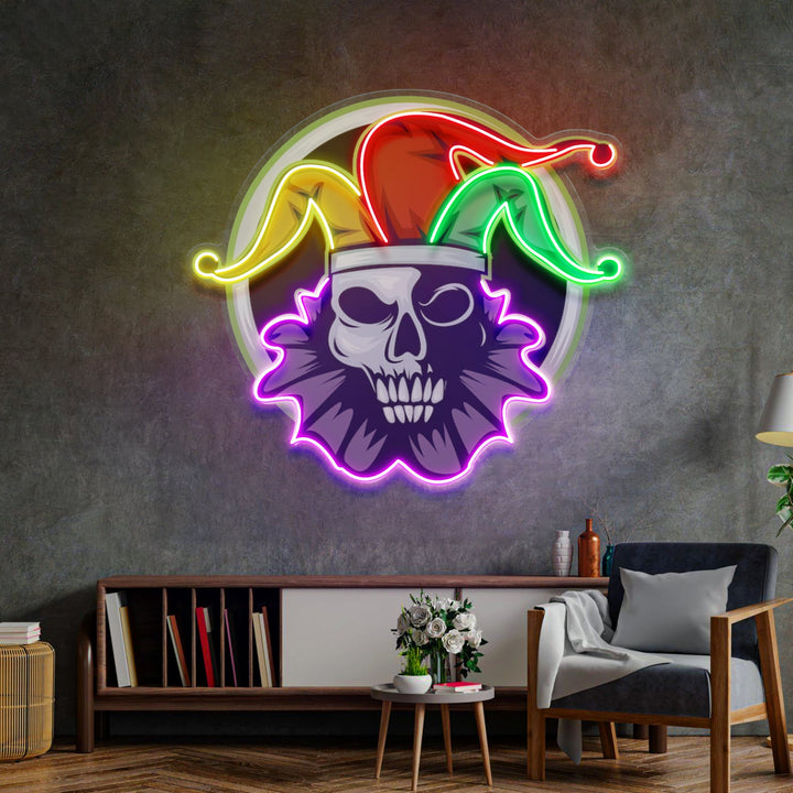 Joker Head Clown LED Neon Sign Light Pop Art