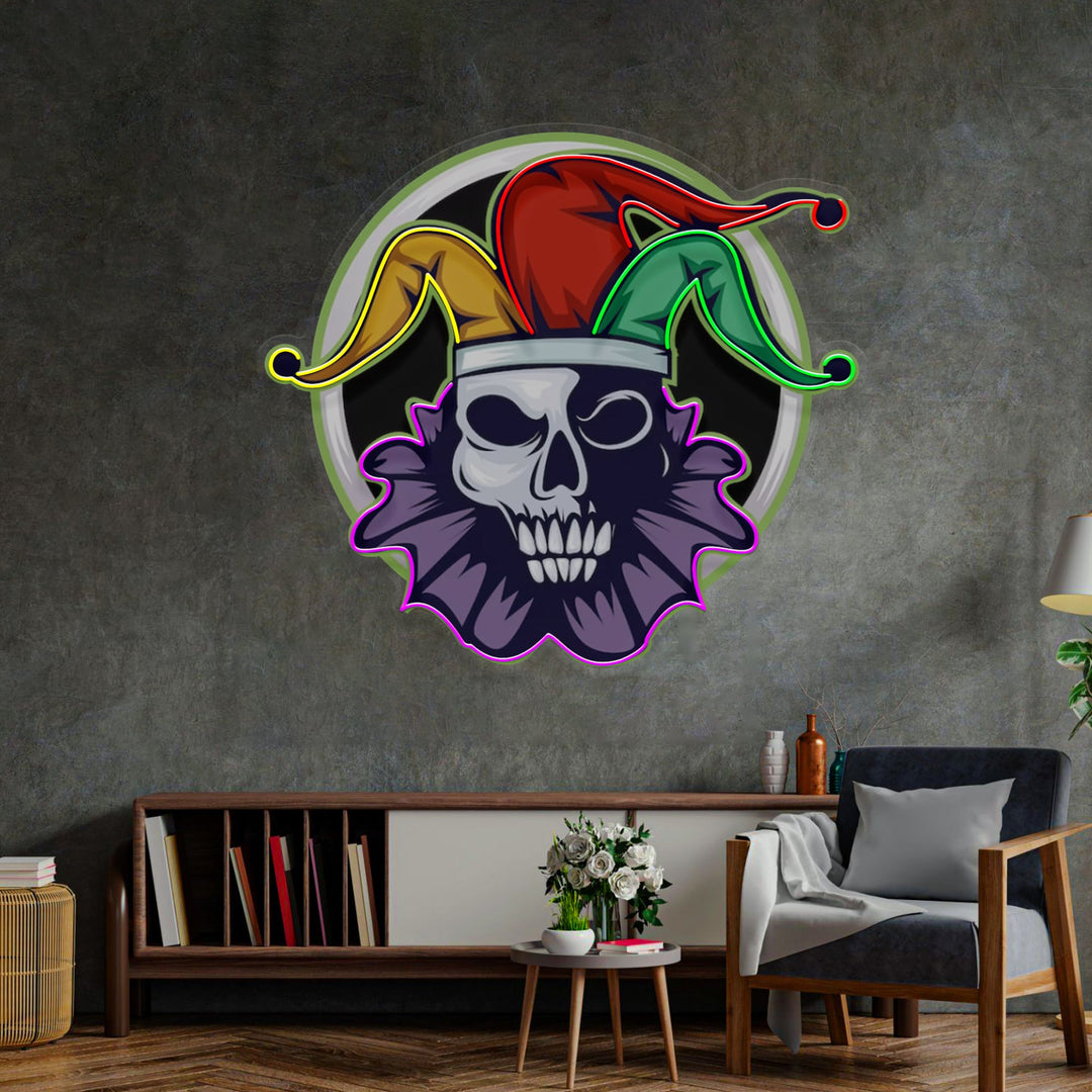 Joker Head Clown LED Neon Sign Light Pop Art
