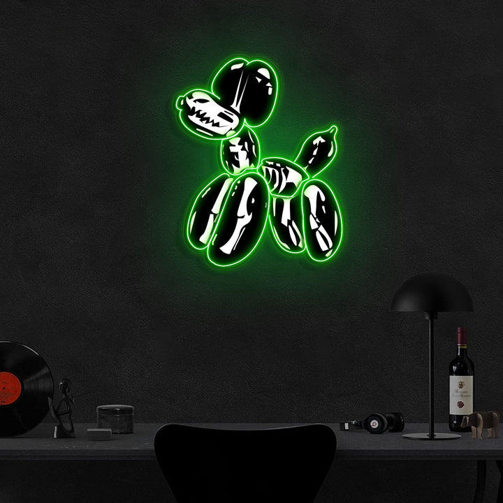 "Balloon Dog X-Ray" Neon x Acrylic Artwork