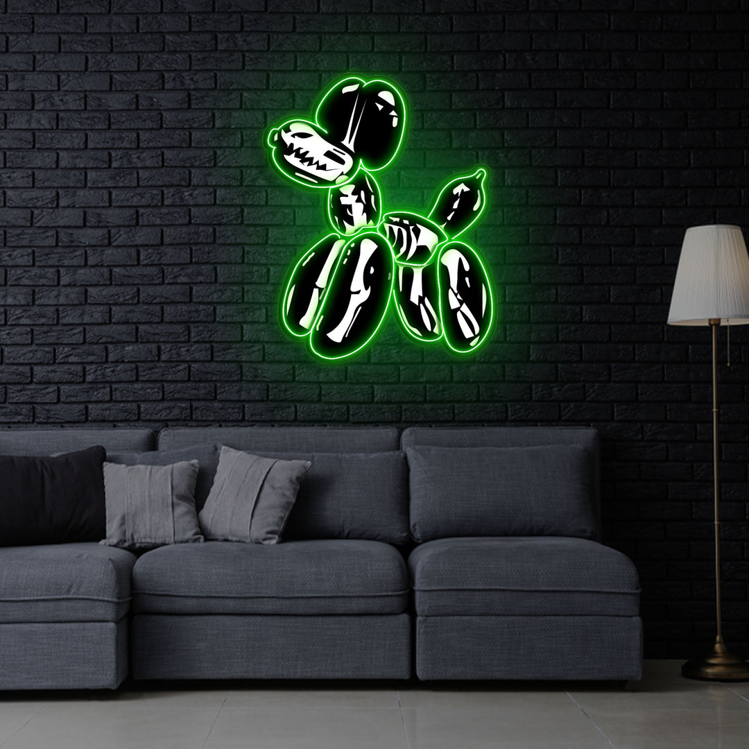 "Balloon Dog X-Ray" Neon x Acrylic Artwork