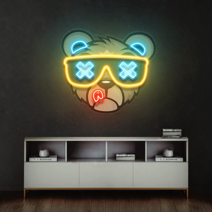 Bear Led Neon Acrylic Artwork