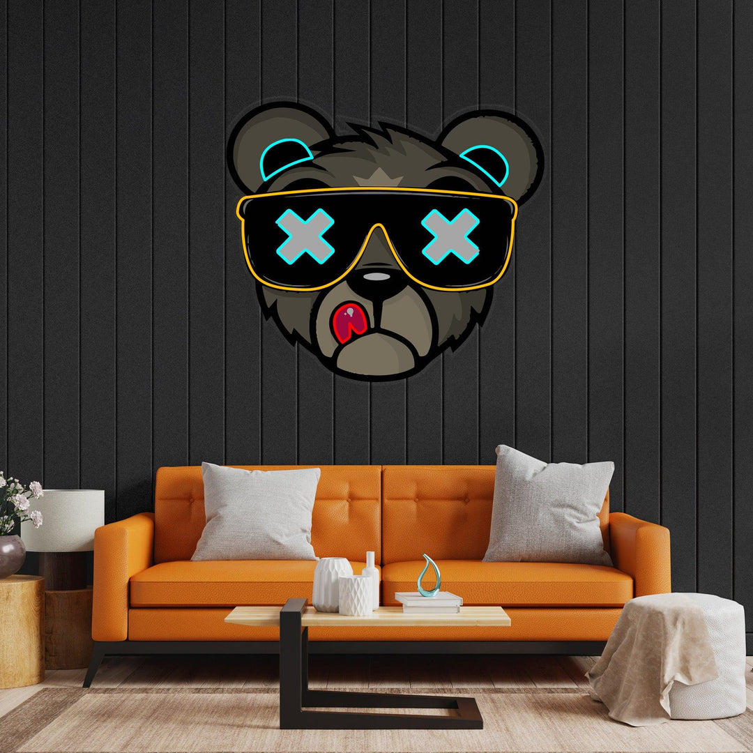 Chicago Bears Bear Logo LED Neon Sign