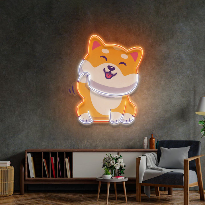 Cute Shiba LED Neon Sign Light Pop Art