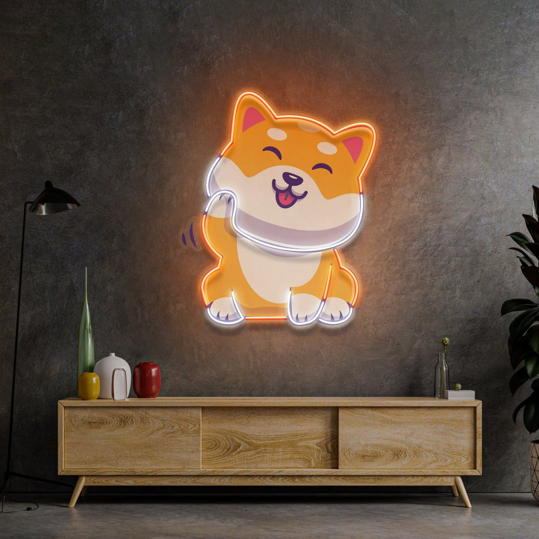 Cute Shiba LED Neon Sign Light Pop Art