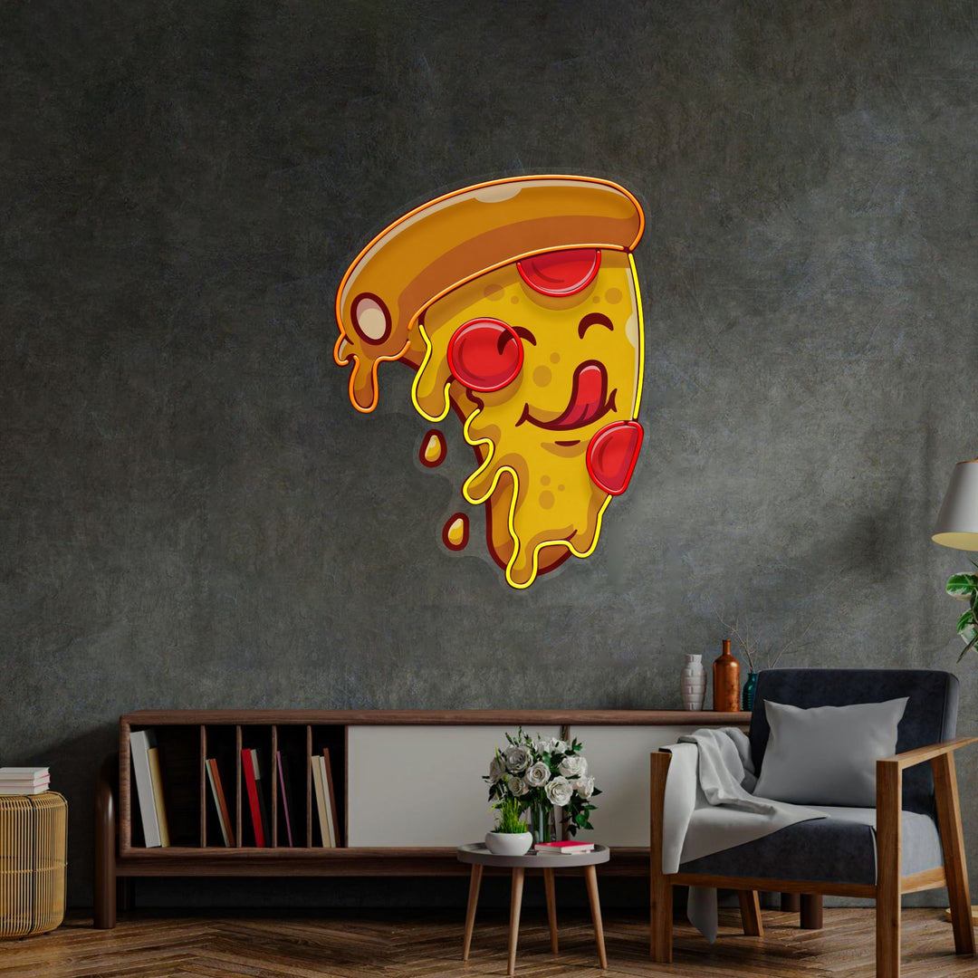 Cute Slice Pizza LED Neon Sign Light Pop Art