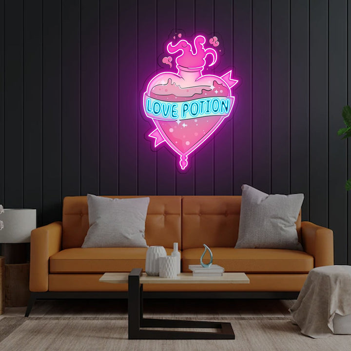 Love Potion Neon Sign x Acrylic Artwork