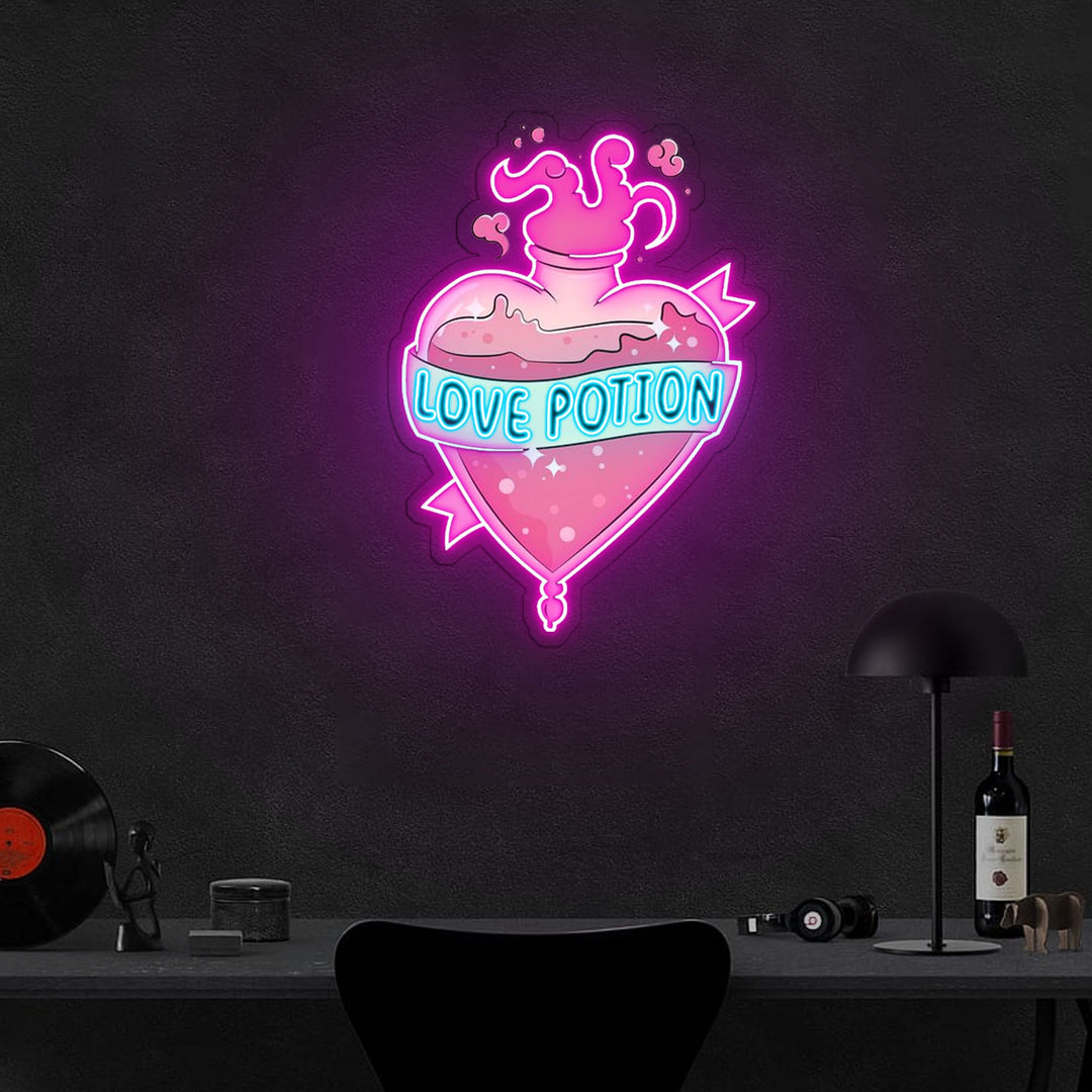 Love Potion Neon Sign x Acrylic Artwork