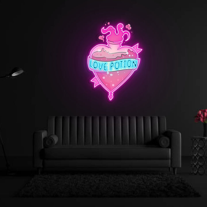 Love Potion Neon Sign x Acrylic Artwork