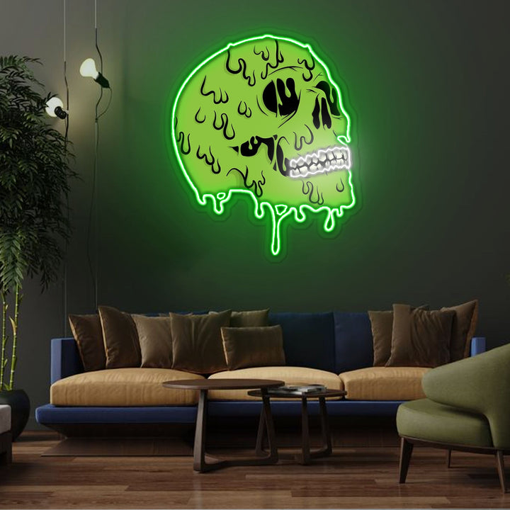 Skull zombie Neon Sign x Acrylic Artwork