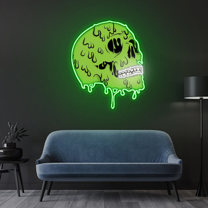 Skull zombie Neon Sign x Acrylic Artwork