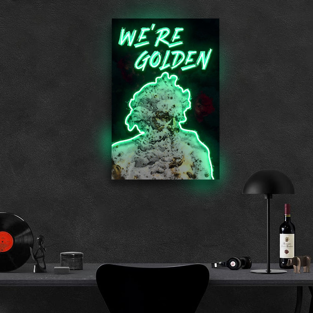 "We're Golden" Neon x Acrylic Artwork