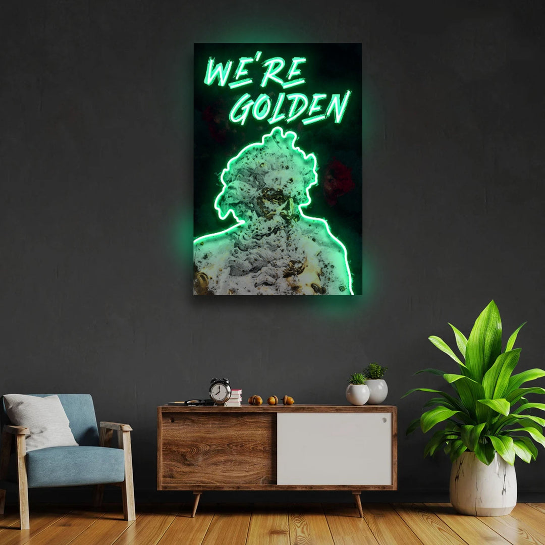 "We're Golden" Neon x Acrylic Artwork