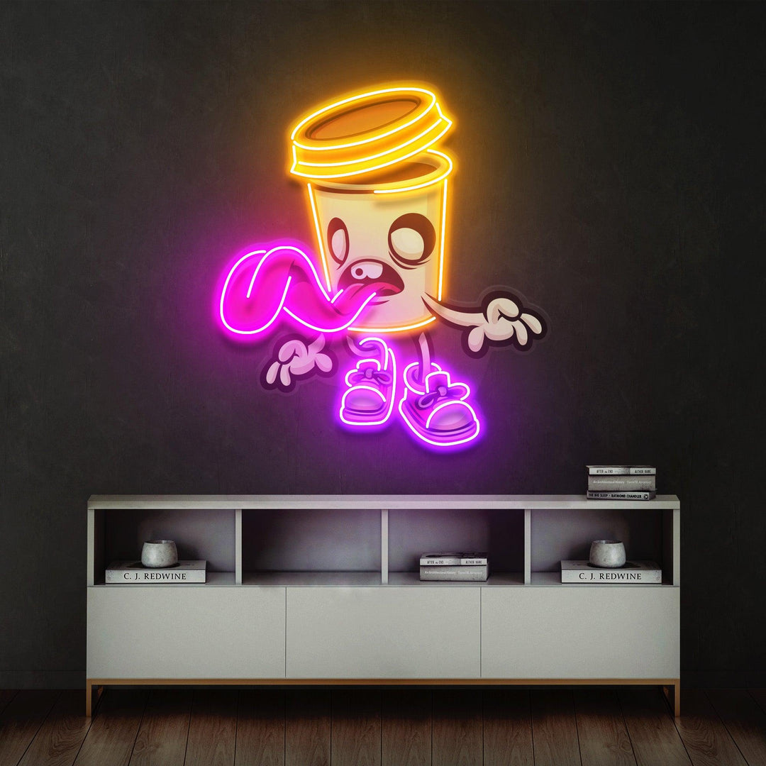 Zombie Cup Led Neon Acrylic Artwork