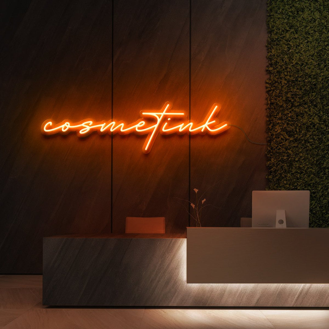 "Cosmetink" Neon Sign for Beauty & Cosmetic Studios