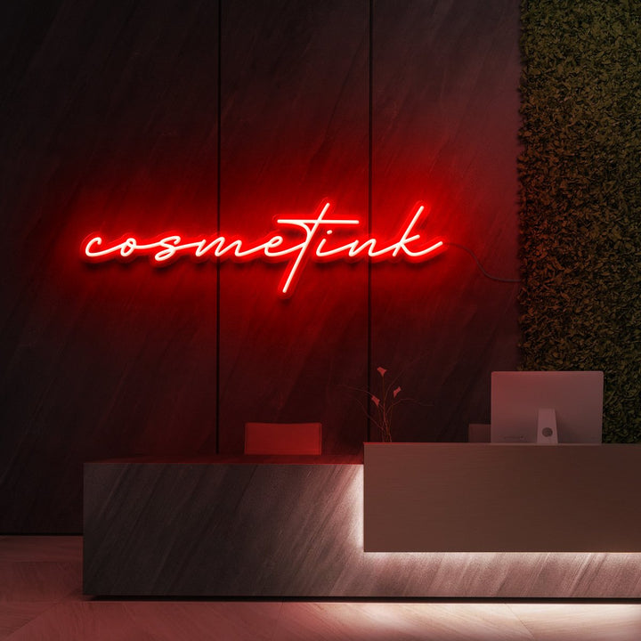 "Cosmetink" Neon Sign for Beauty & Cosmetic Studios