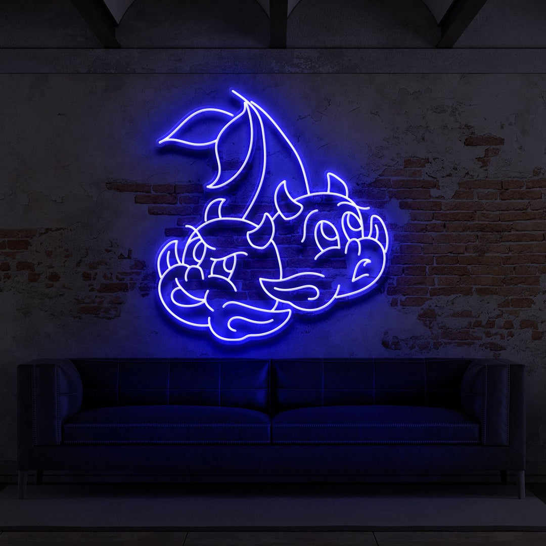 "Devil Cherries" Neon Sign for Tattoo Parlours