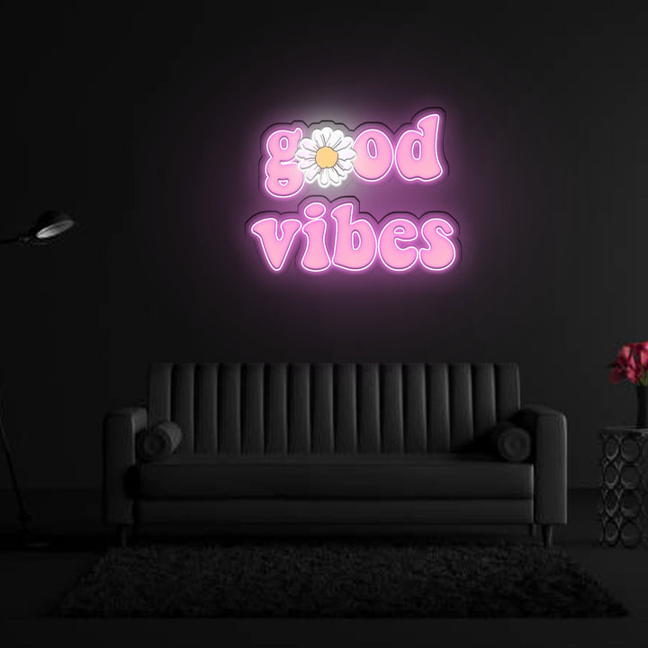 Good vibes Neon x Acrylic Artwork