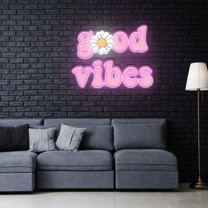 Good vibes Neon x Acrylic Artwork