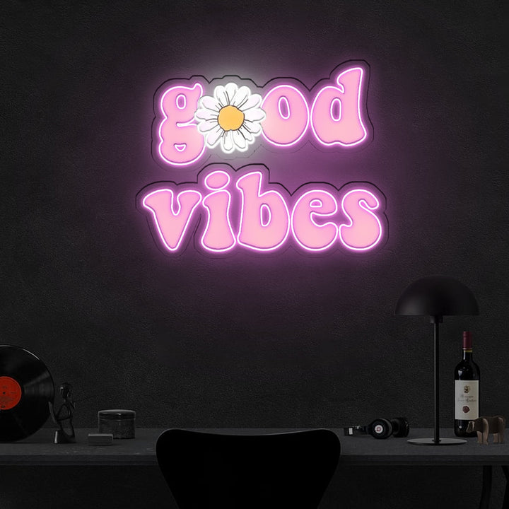 Good vibes Neon x Acrylic Artwork