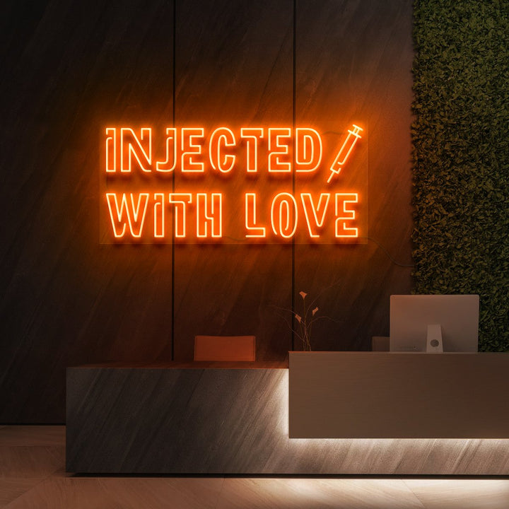 "Injected With Love" Neon Sign for Beauty & Cosmetic Studios