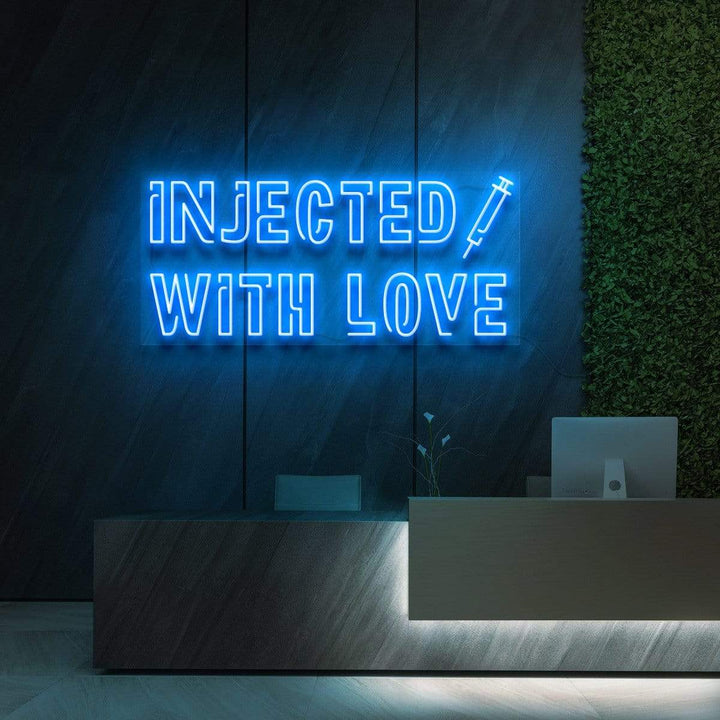 "Injected With Love" Neon Sign for Beauty & Cosmetic Studios