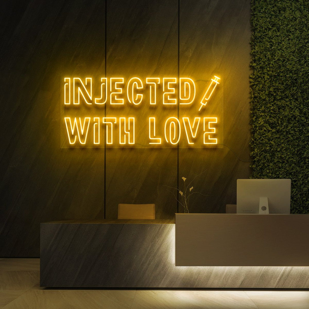 "Injected With Love" Neon Sign for Beauty & Cosmetic Studios