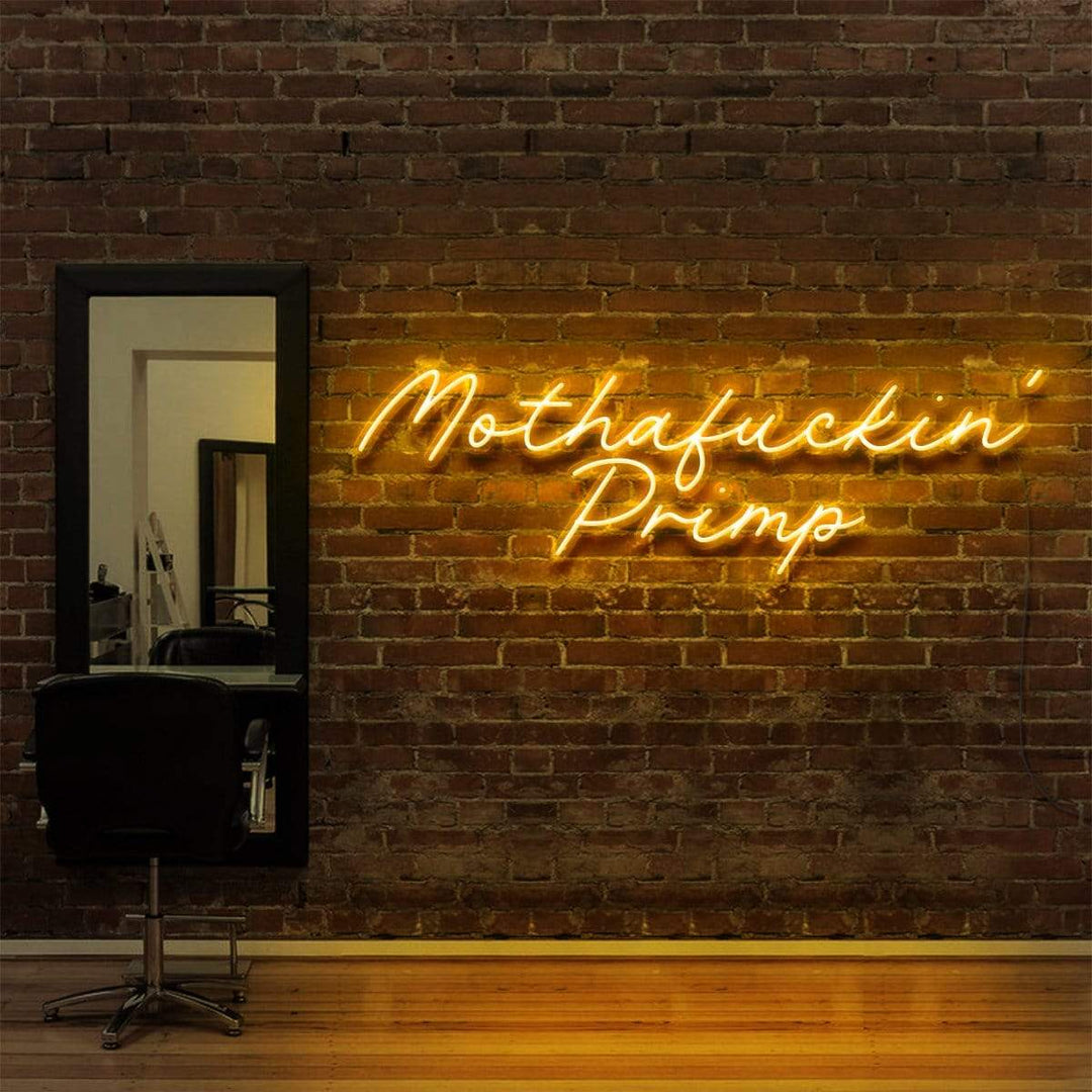 "Mothafuckin' Primp" Neon Sign for Hair Salons & Barbershops