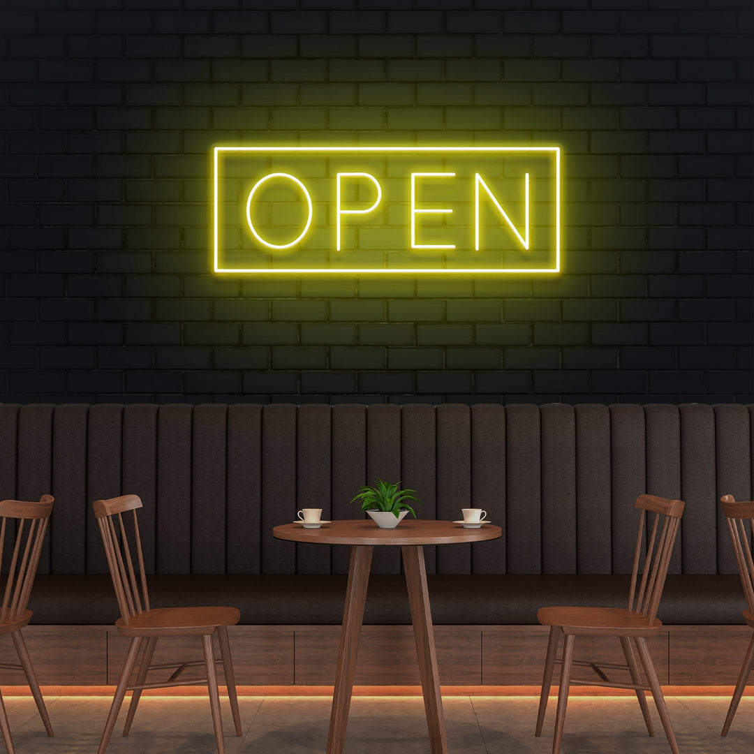 Open Led Neon Sign Light