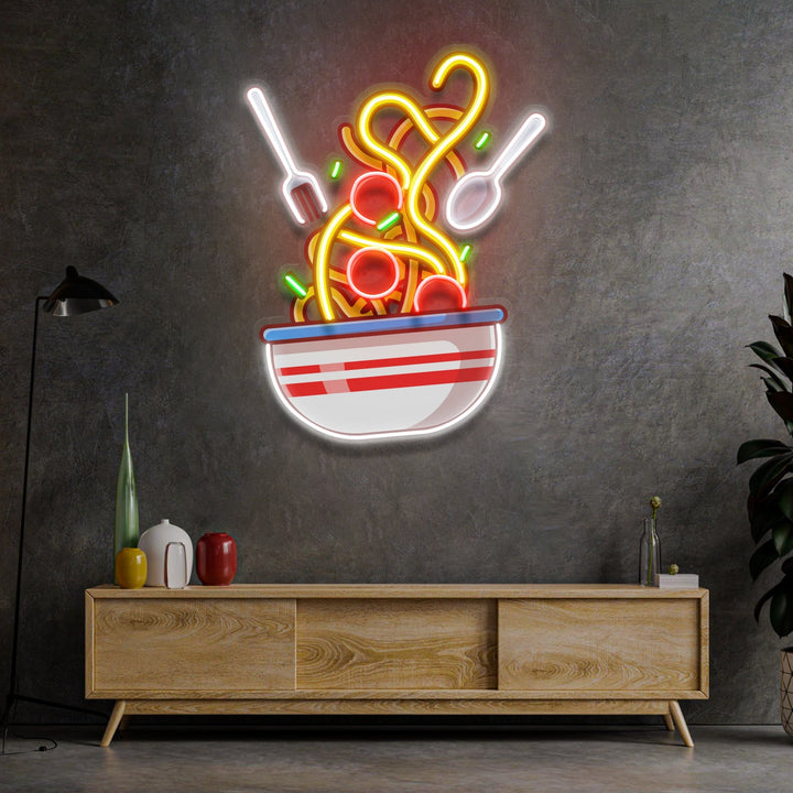 Spaghetti LED Neon Sign Light Pop Art