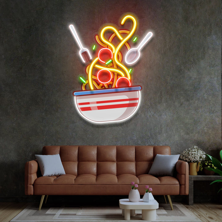 Spaghetti LED Neon Sign Light Pop Art