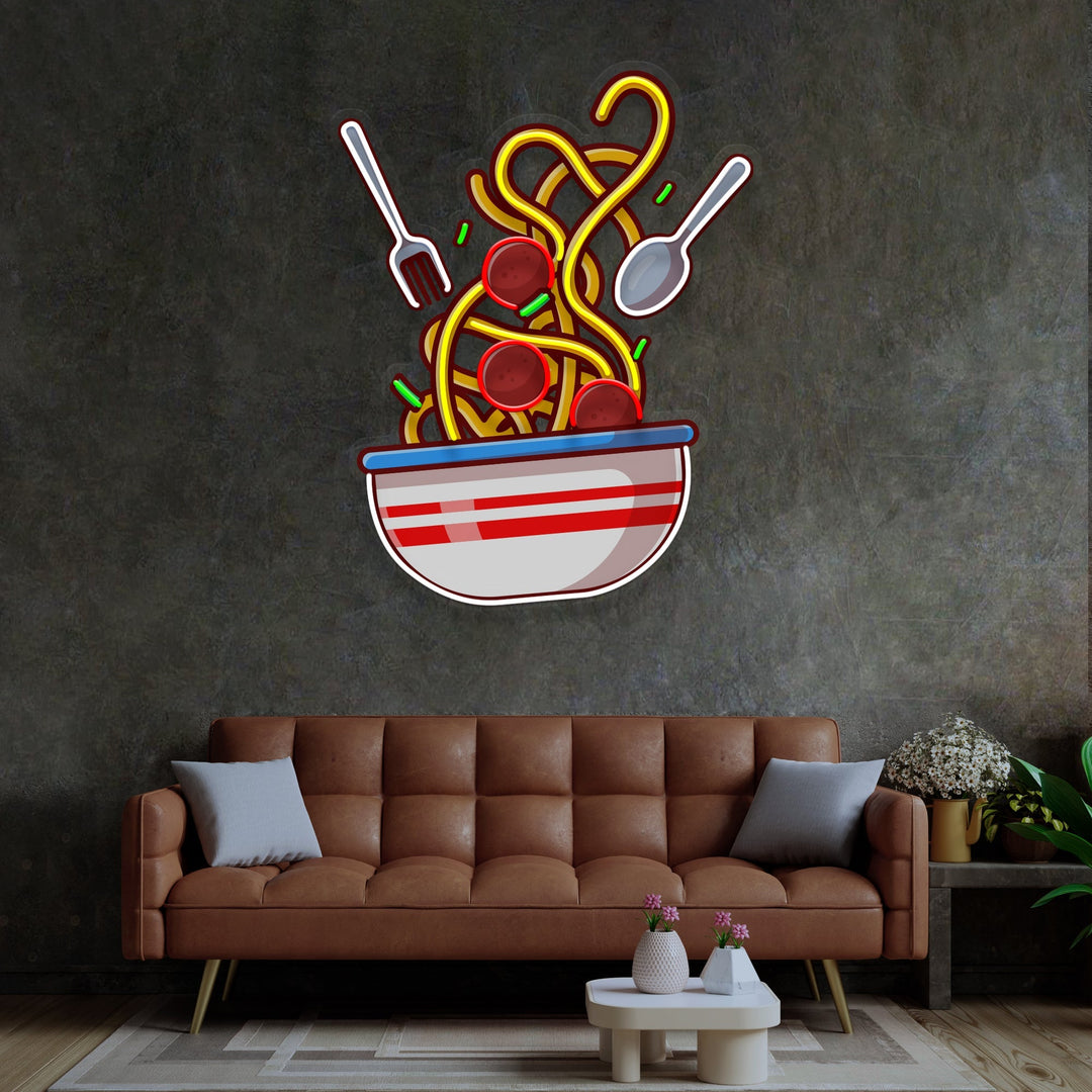 Spaghetti LED Neon Sign Light Pop Art