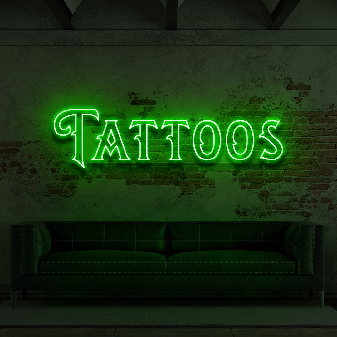 "Tattoos" Neon Sign for Tattoo Parlours