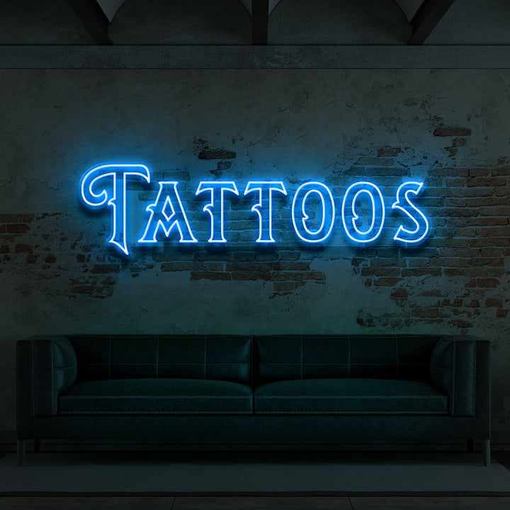 "Tattoos" Neon Sign for Tattoo Parlours