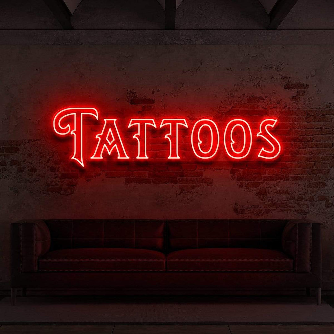 "Tattoos" Neon Sign for Tattoo Parlours