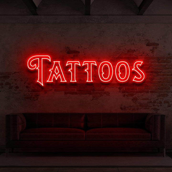 "Tattoos" Neon Sign for Tattoo Parlours